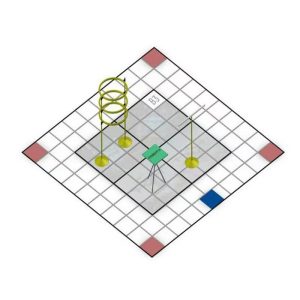 ZHROBOT D-2603-CD赛事C类可编程控制飞行器专用场地套装